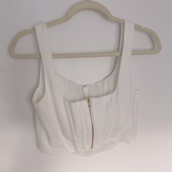 WHITE CORSET TANK (M) - Picture 2 of 2